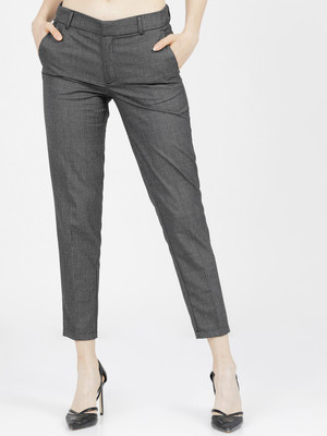 Tokyo Talkies Regular Fit Women Grey Trousers