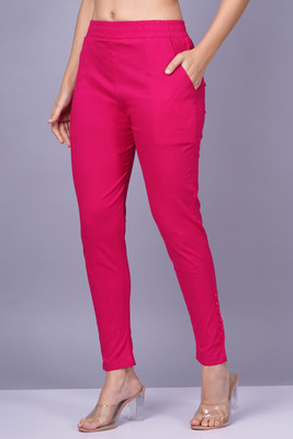 AXOLOTL Regular Fit Women Pink Trousers
