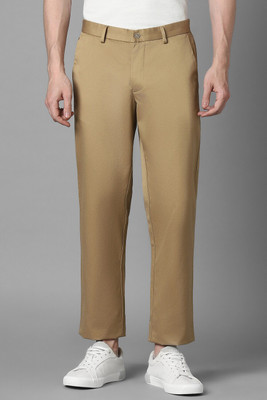 LOUIS PHILIPPE Slim Fit Men Khaki Trousers