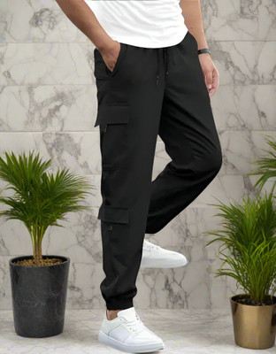 jogi Regular Fit Men Black Trousers