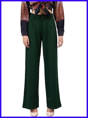 MANSI Regular Fit Women Black Trousers