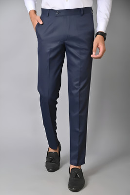 uniquetrader7 Comfort Fit Men Blue Trousers