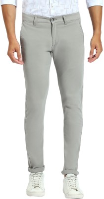 Klub Fox Slim Fit Men Grey Trousers