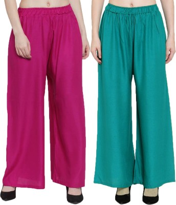 Phase of Trend Relaxed Women Pink, Green Trousers