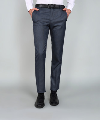 Raymond Slim Fit Men Dark Blue Trousers