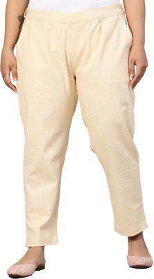 cotrel Regular Fit Women Cream Trousers