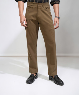 HIGHLANDER Relaxed Men Brown Trousers