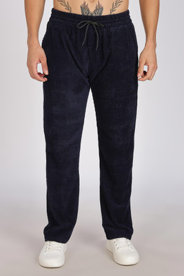 FOXTER Straight Fit Men Blue Trousers