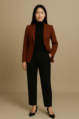 PRIME LOVE Regular Fit Women Black Trousers