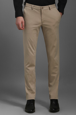 Louis Philippe Sport Slim Fit Men Cream Trousers