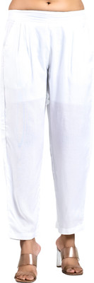Ifpl Regular Fit Women White Trousers