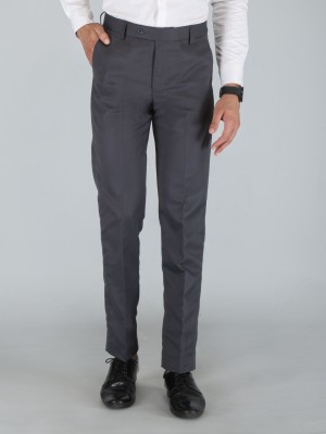 ALTRO Slim Fit Men Grey Trousers