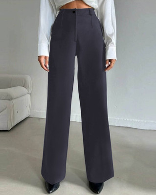 Toochki Relaxed Women Grey Trousers