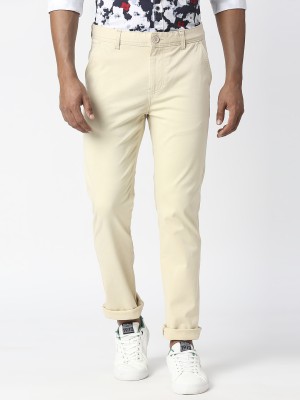 Pepe Jeans Slim Fit Men Beige Trousers