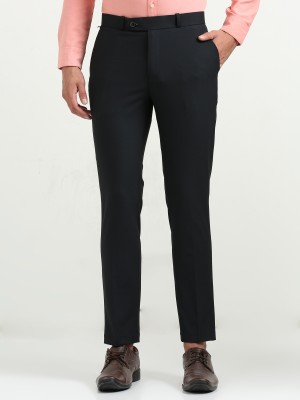 HETIERS Tapered Men Dark Blue Trousers