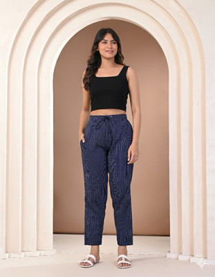 Kannahi Regular Fit Women Blue Trousers