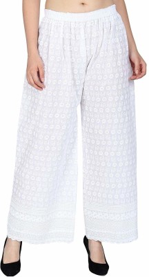 Seerat Relaxed Women White Trousers