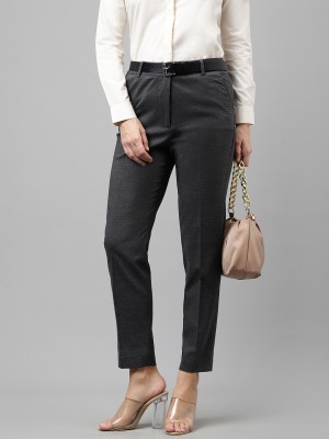 Hancock Slim Fit Women Grey Trousers