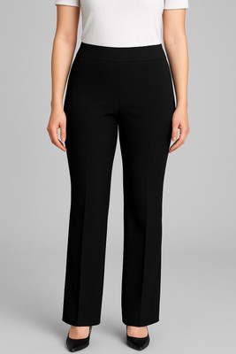KARIMA INETERNATIONAL Regular Fit Women Black Trousers