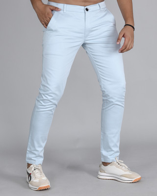 Tanip Slim Fit Men Light Blue Trousers