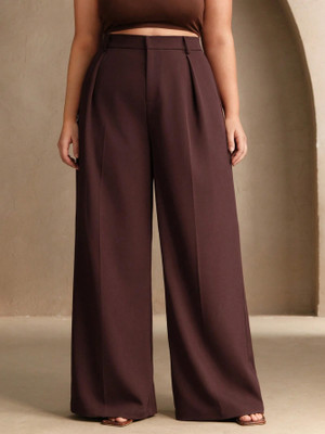 CHEMISTRY Regular Fit Women Black Trousers