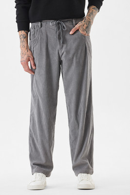 Snitch Relaxed Men Grey Trousers