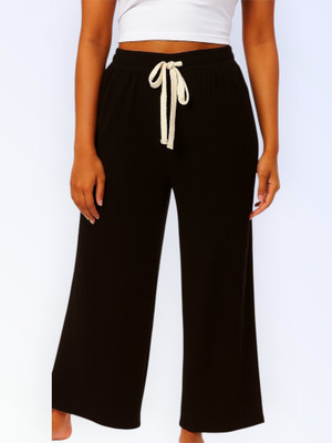 Classy creations Comfort Fit Women Black Trousers