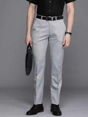 Raymond Slim Fit Men Grey Trousers