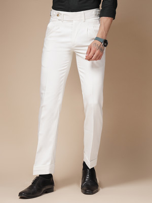italianvega Regular Fit Men White Trousers