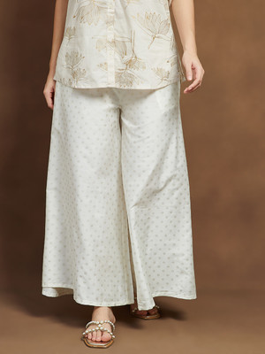Melange by Lifestyle Regular Fit Women White Trousers