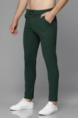 LOOMLUXE Slim Fit Men Dark Green Trousers