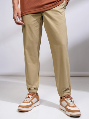 HIGHLANDER Slim Fit Men Beige Trousers