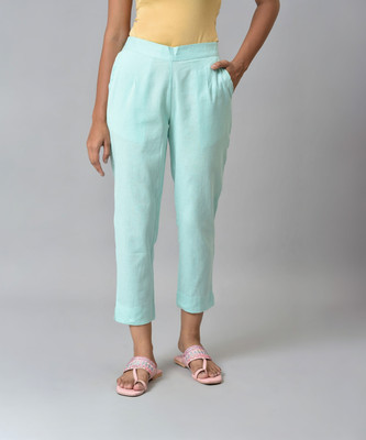 Aurelia Regular Fit Women Blue Trousers