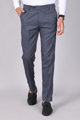 MANCREW Regular Fit Men Grey Trousers