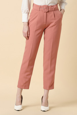 Allen Solly Regular Fit Women Pink Trousers
