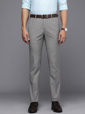 Raymond Slim Fit Men Grey Trousers