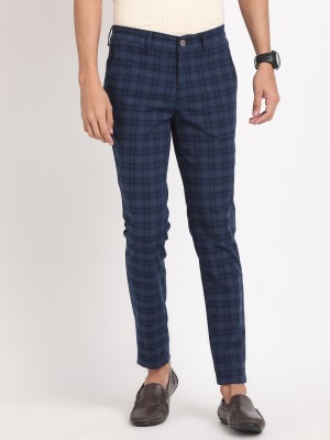 TURTLE Tapered Men Dark Blue Trousers