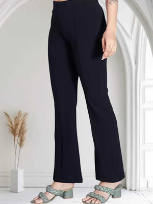 Levony Regular Fit Women Dark Blue Trousers