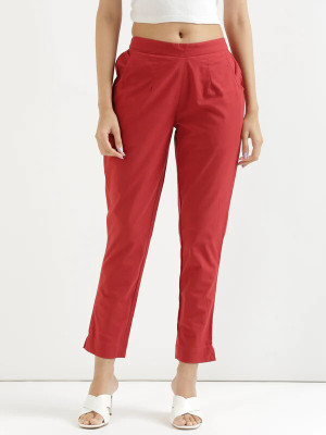 JYOTIKA FASHION Regular Fit Women Red Trousers