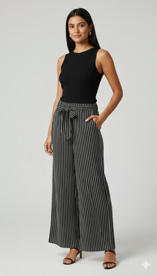 KLS Relaxed Women White Trousers