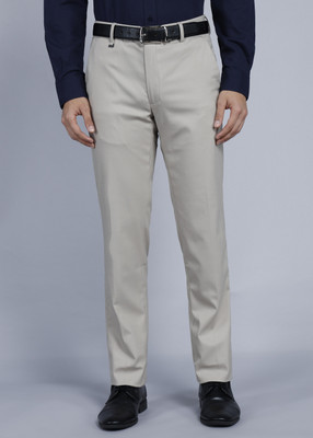 VAN HEUSEN Slim Fit Men Beige Trousers