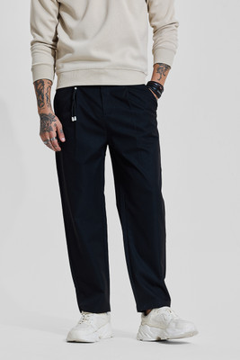 Snitch Regular Fit Men Black Trousers