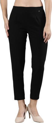Femmora Comfort Fit Women Black Trousers
