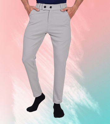 Style sync Regular Fit Men White Trousers