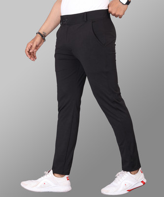 MiraMichi Regular Fit Men Black Trousers