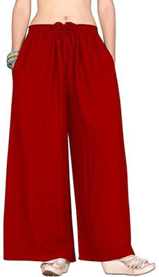 Prabha creations Relaxed Women Maroon Trousers