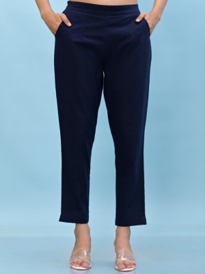 Juniper Straight Fit Women Blue Trousers