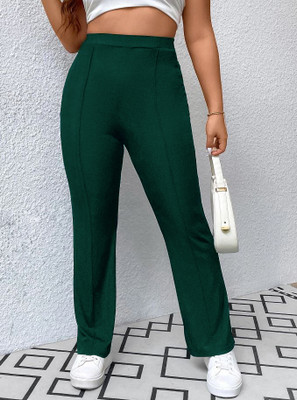 siyaramenterprise Regular Fit Women Green Trousers