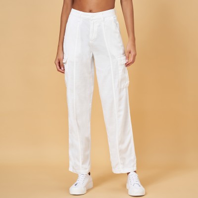 Honey By Pantaloons Relaxed Women White Trousers