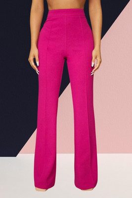 AKOTTY Comfort Fit, Regular Fit Women Pink Trousers
